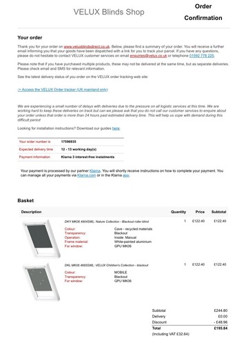 Velux blinds - velux,