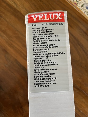 Velux blackout window blind - window,