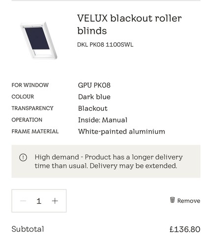 Pk08 velux blackout - blackout, blind